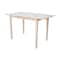 International Concepts Rectangle Table with Butterfly Extension, Unfinished, 32 W, 48 L, 36 in H, Wood, Unfinished K-T32X-36S - alternate 8